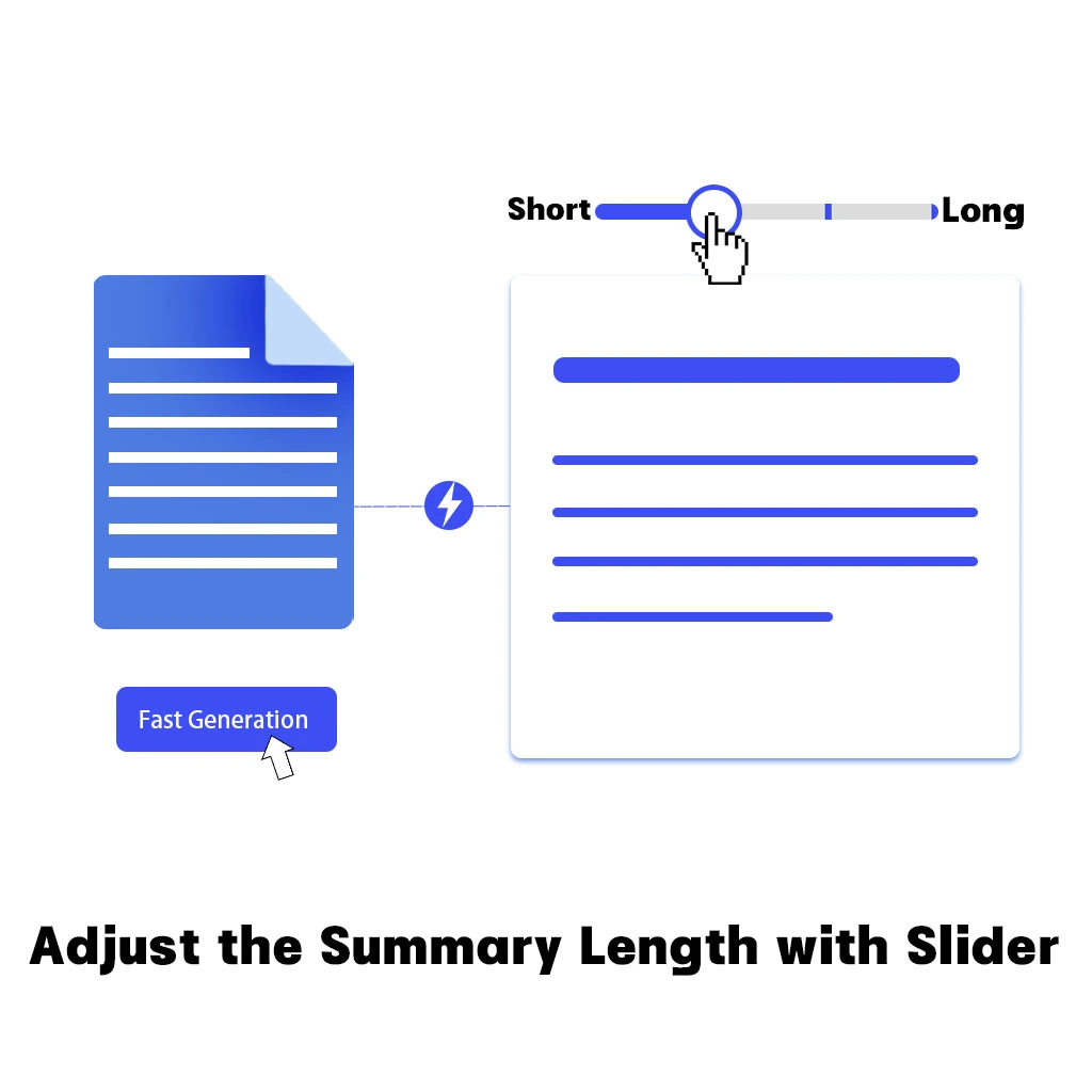 Customize the summary content of AI article summarizer