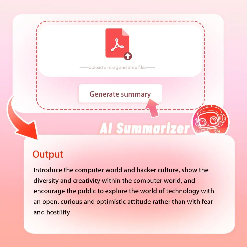 AI pdf summarizer feature: summary pdf in seconds 