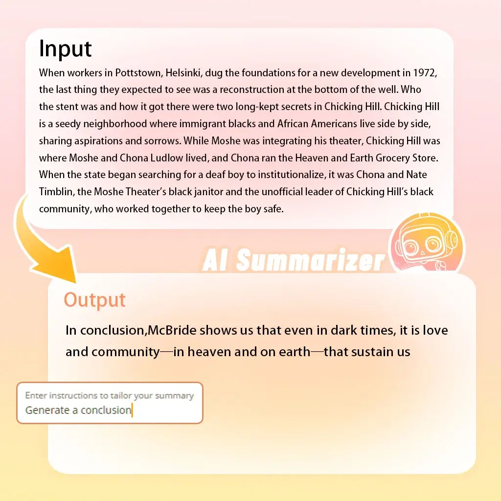 feature4: AI text summarizer